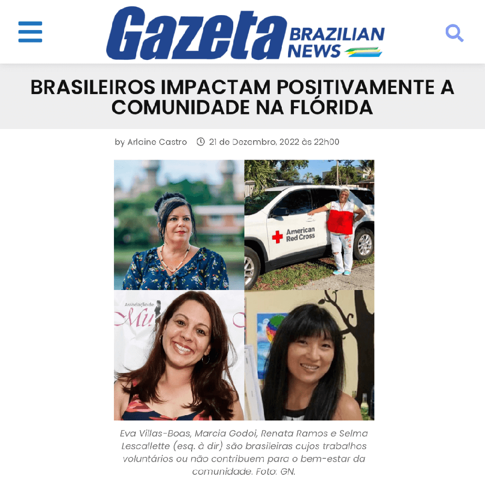 Matéria no Gazeta News da Flórida
